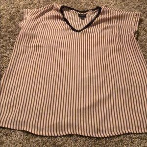 Pink/black work blouse